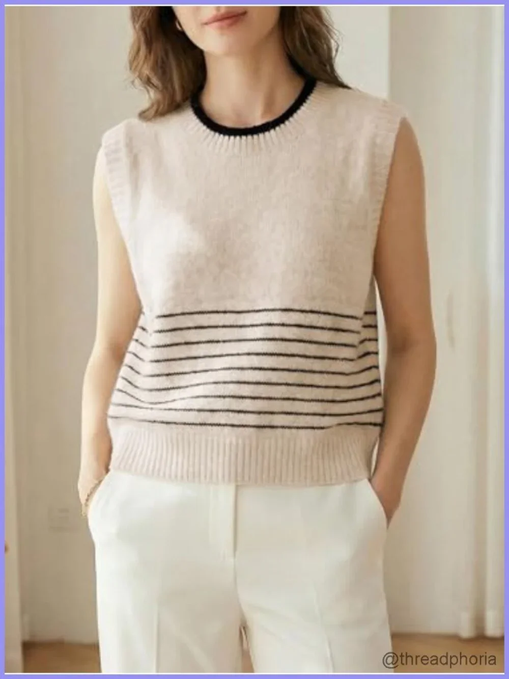 N/A striped sweater